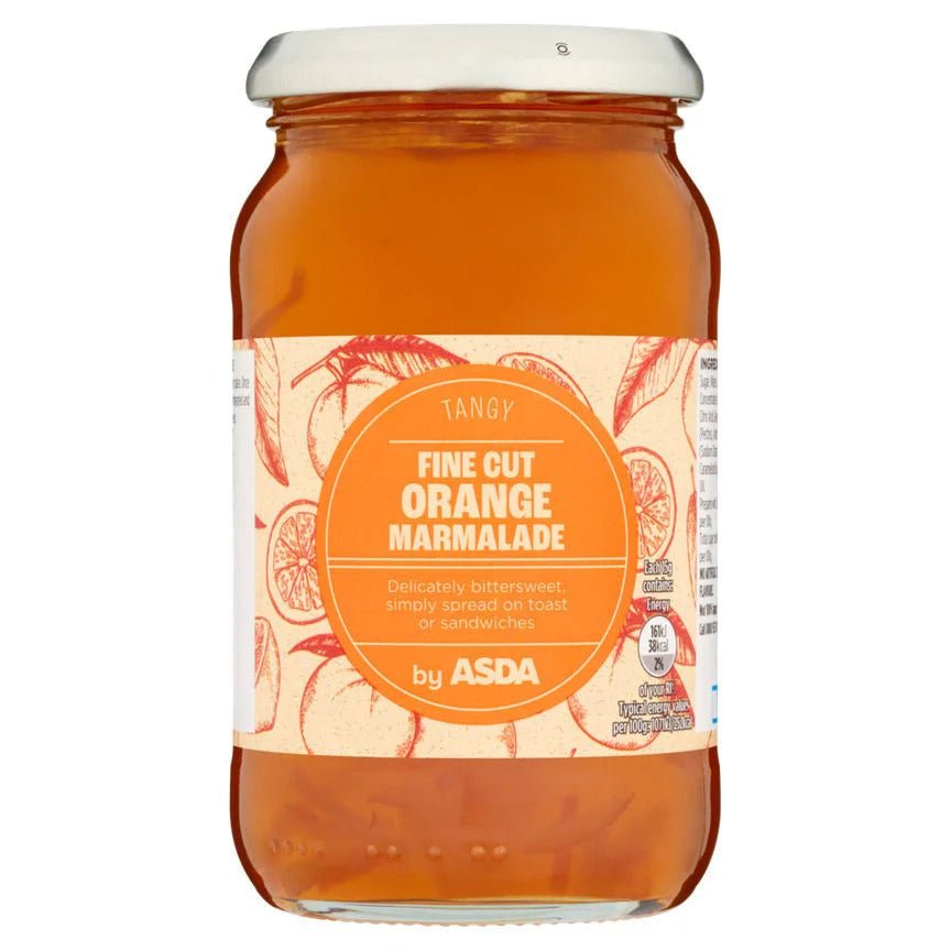 ASDA Tangy Fine Cut Orange Marmalade 454g – British Breakfast Spread, Buy British PH