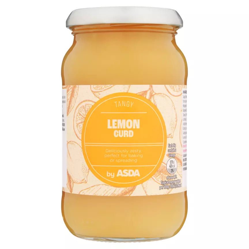 ASDA Lemon Curd 411g – British Zesty Spread Jar, Buy British PH