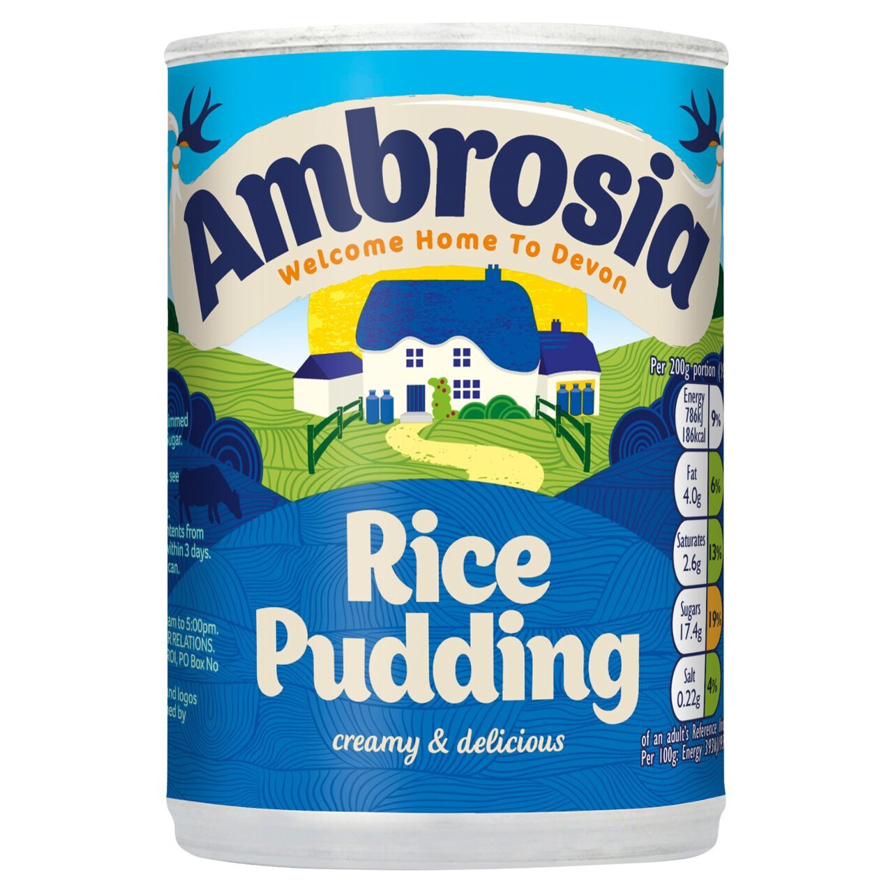๐ Ambrosia Ready To Serve Rice Pudding 400g โ Creamy British Classic