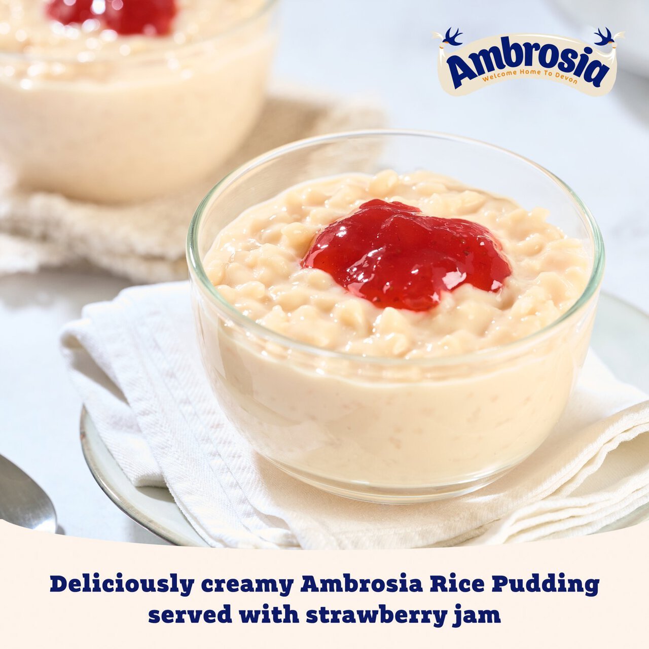 ๐ Ambrosia Ready To Serve Rice Pudding 400g โ Creamy British Classic