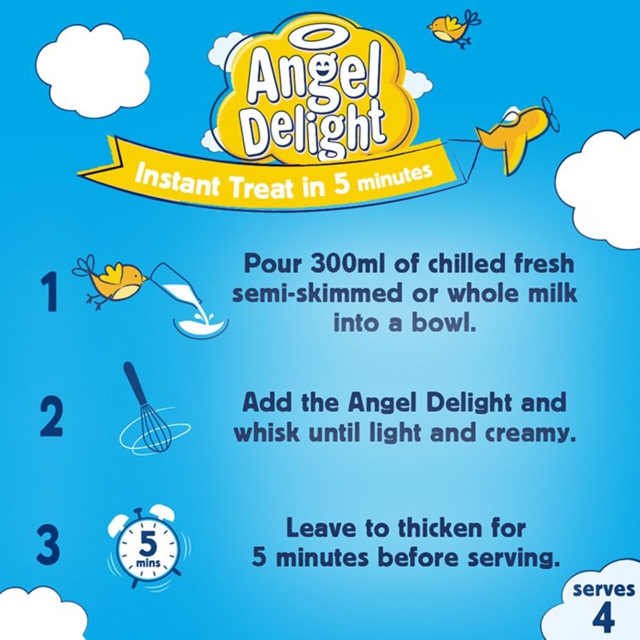 π Angel Delight Banana Instant Dessert Mix 59g β Light, Creamy British Treat