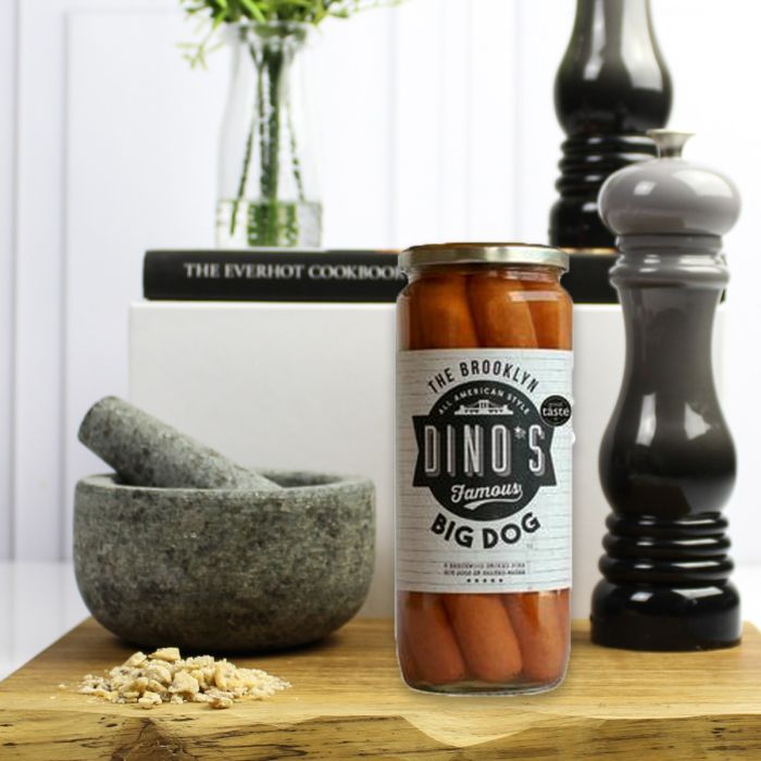 🌭 Dino’s Famous Big Dogs 1030g – American-Style Hot Dogs, Jumbo UK Import