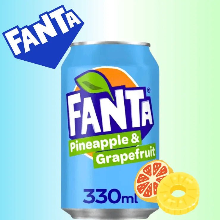Fanta Pineapple & Grapefruit 330ml – British Tropical Soft Drink, Buy British PH