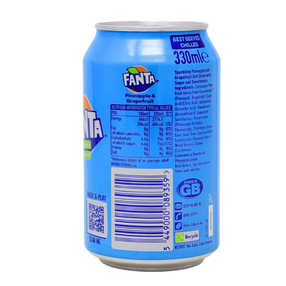 🍍 Fanta Pineapple & Grapefruit 330ml – The Iconic “Lilt” Tropical Fizz