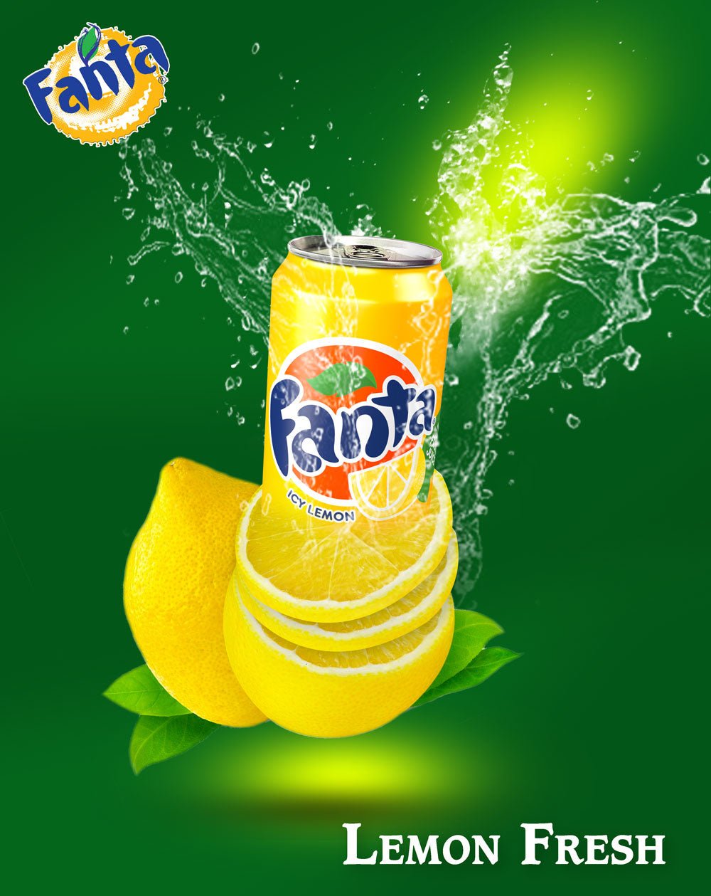 Fanta Lemon 330ml Can – UK Citrus Soft Drink