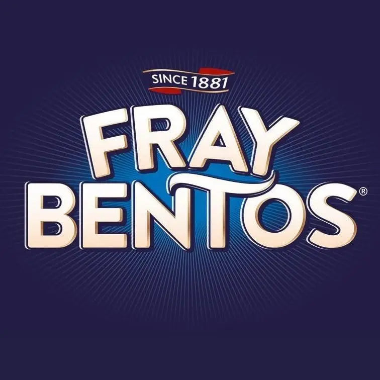 Fray Bentos logo with 'Since 1881' text on a dark blue background