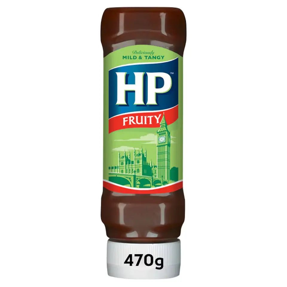 🍯 HP Fruity Sauce Top Down 470g – Classic British Sauce