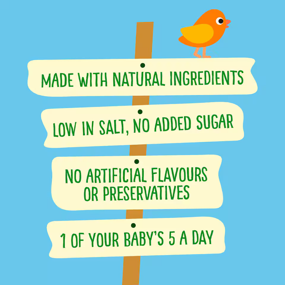 Cartoon sign with health benefits on a blue background