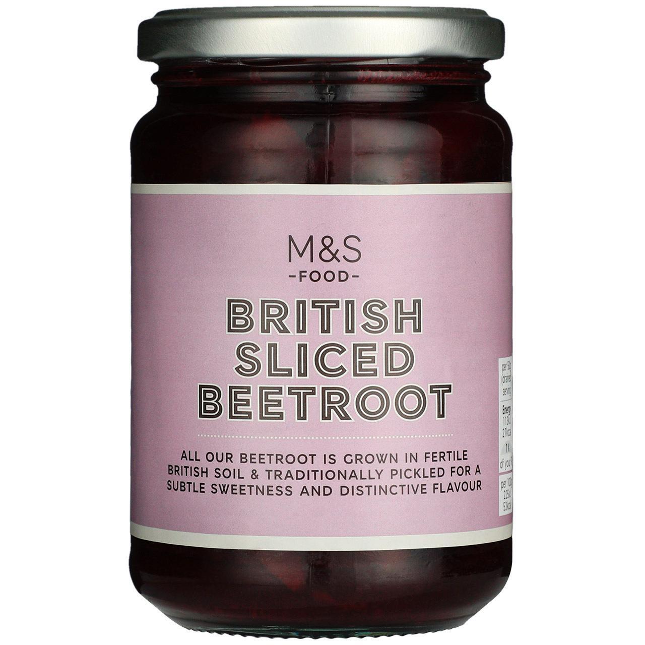 M&S Sliced Sweet Beetroot 340g – British Pickled Beet Jar, Buy British PH