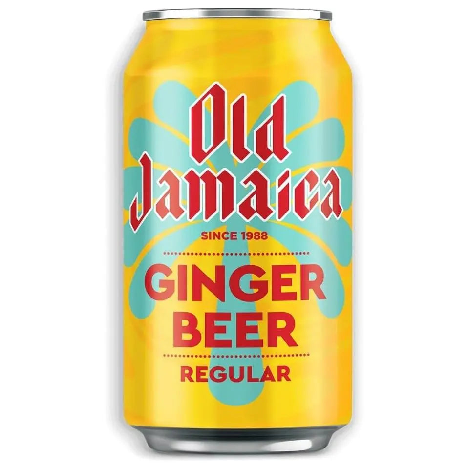 Can of Old Jamaica Ginger Beer on a white background