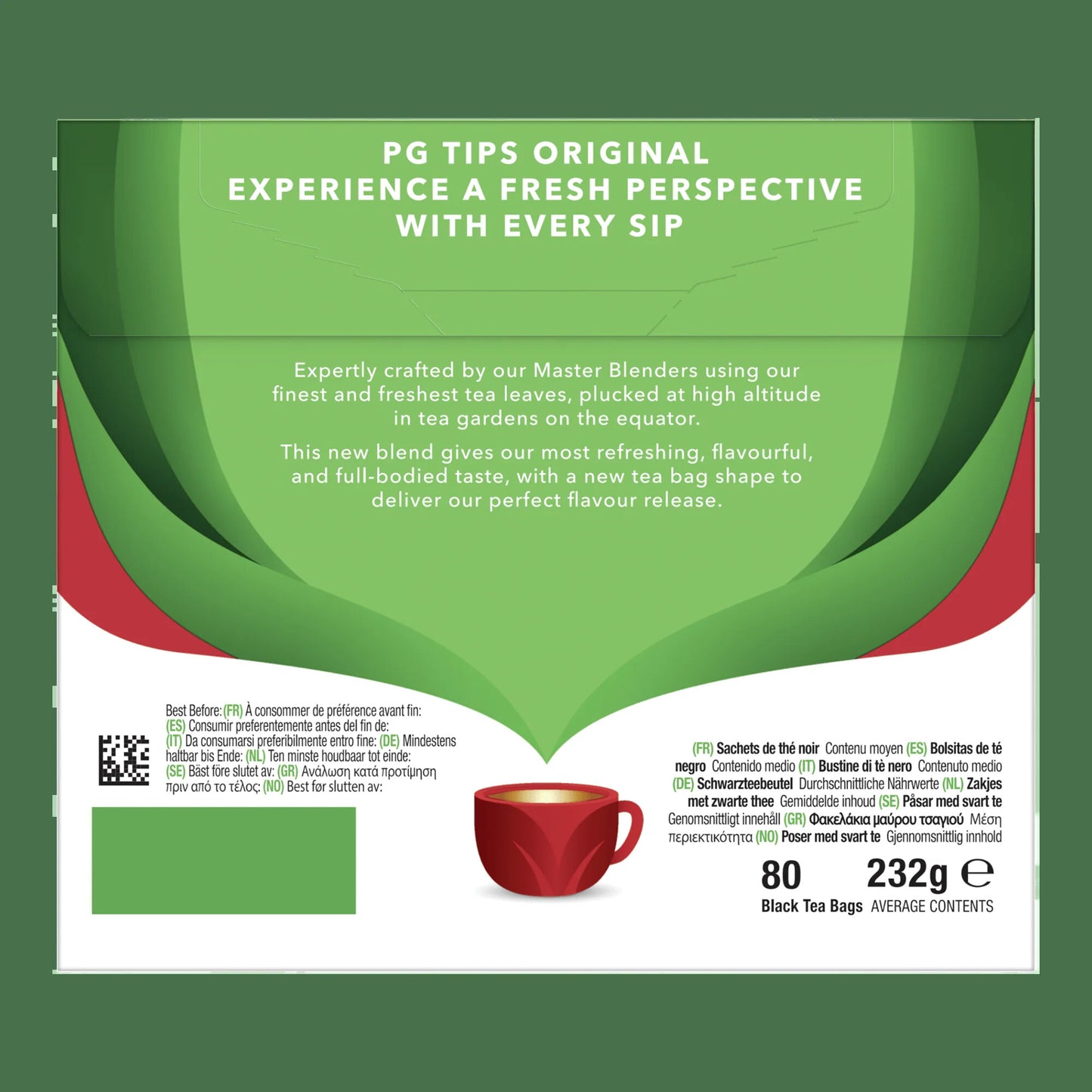 🍵 PG Tips Original 80 Teabags – Classic British Pyramid Brew