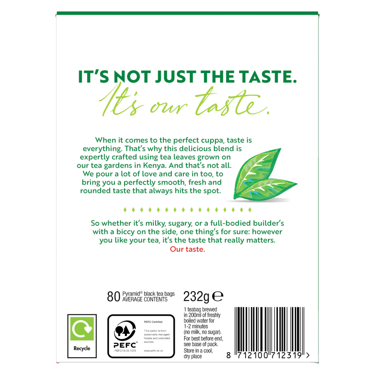 🍵 PG Tips Original 80 Teabags – Classic British Pyramid Brew