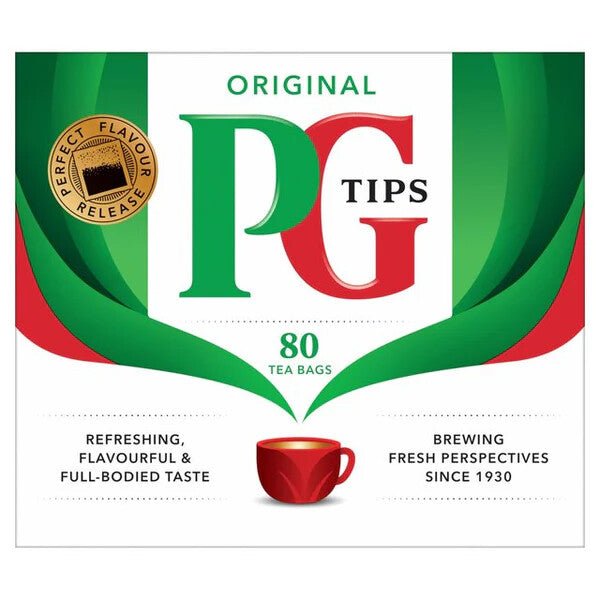 PG Tips Original 80 Teabags – British Black Tea, Buy British PH