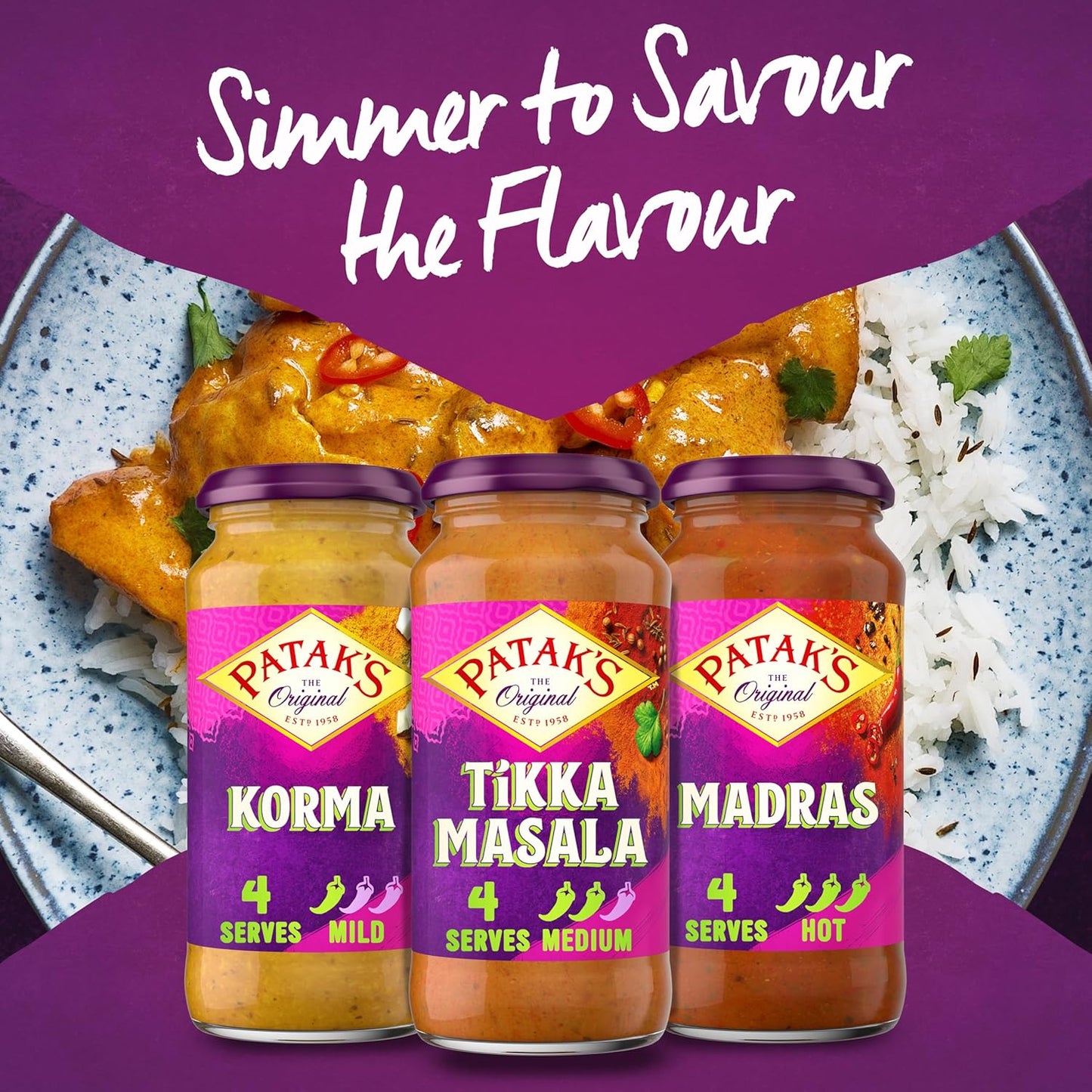 🍛 Patak’s Medium Balti Cooking Sauce 450g – Rich British Curry