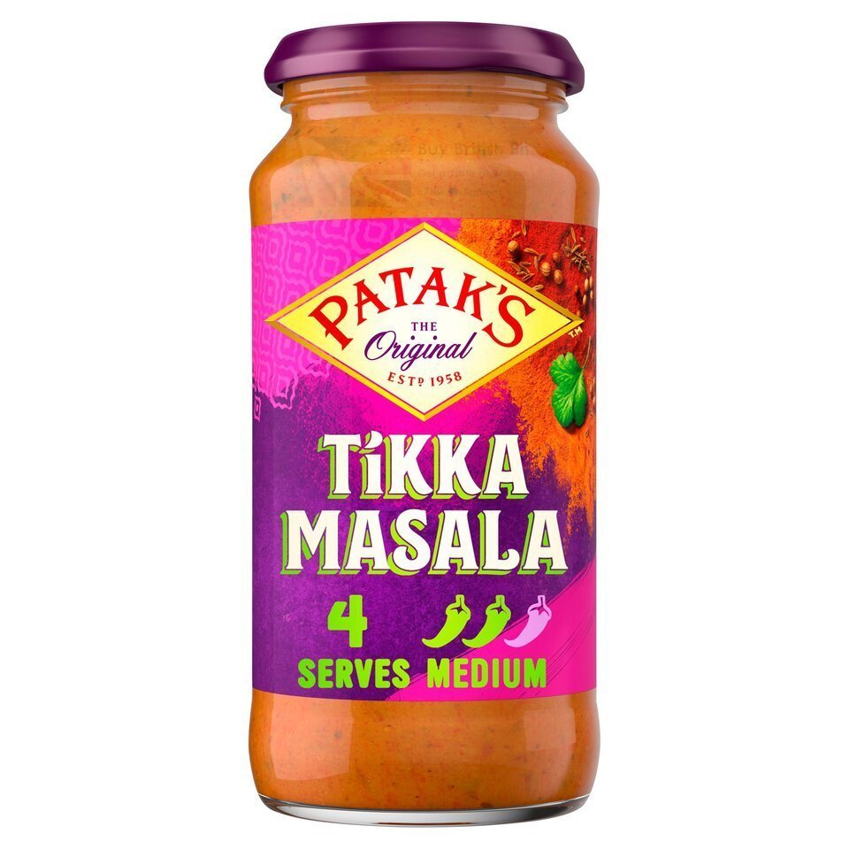 Patak's Tikka Masala Sauce 450g – British Curry Sauce, Buy British PH
