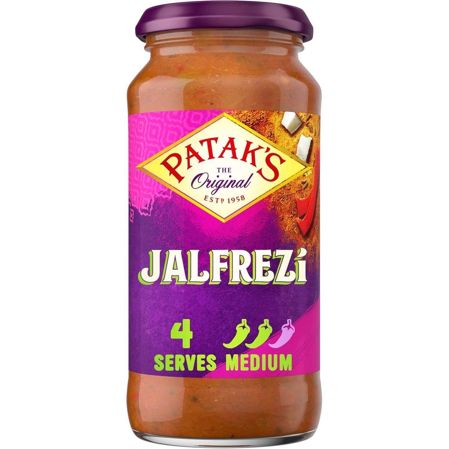 🍛 Patak’s Jalfrezi Cooking Sauce 450g – Spicy British-Indian Favourite