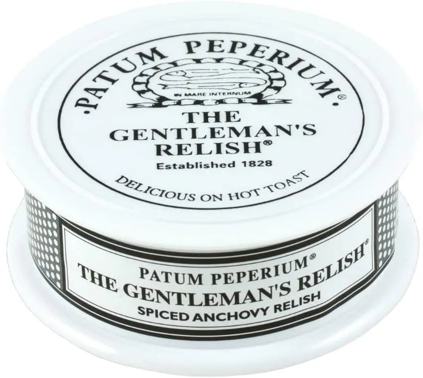 Jar of Patum Peperium The Gentleman's Relish on a white background