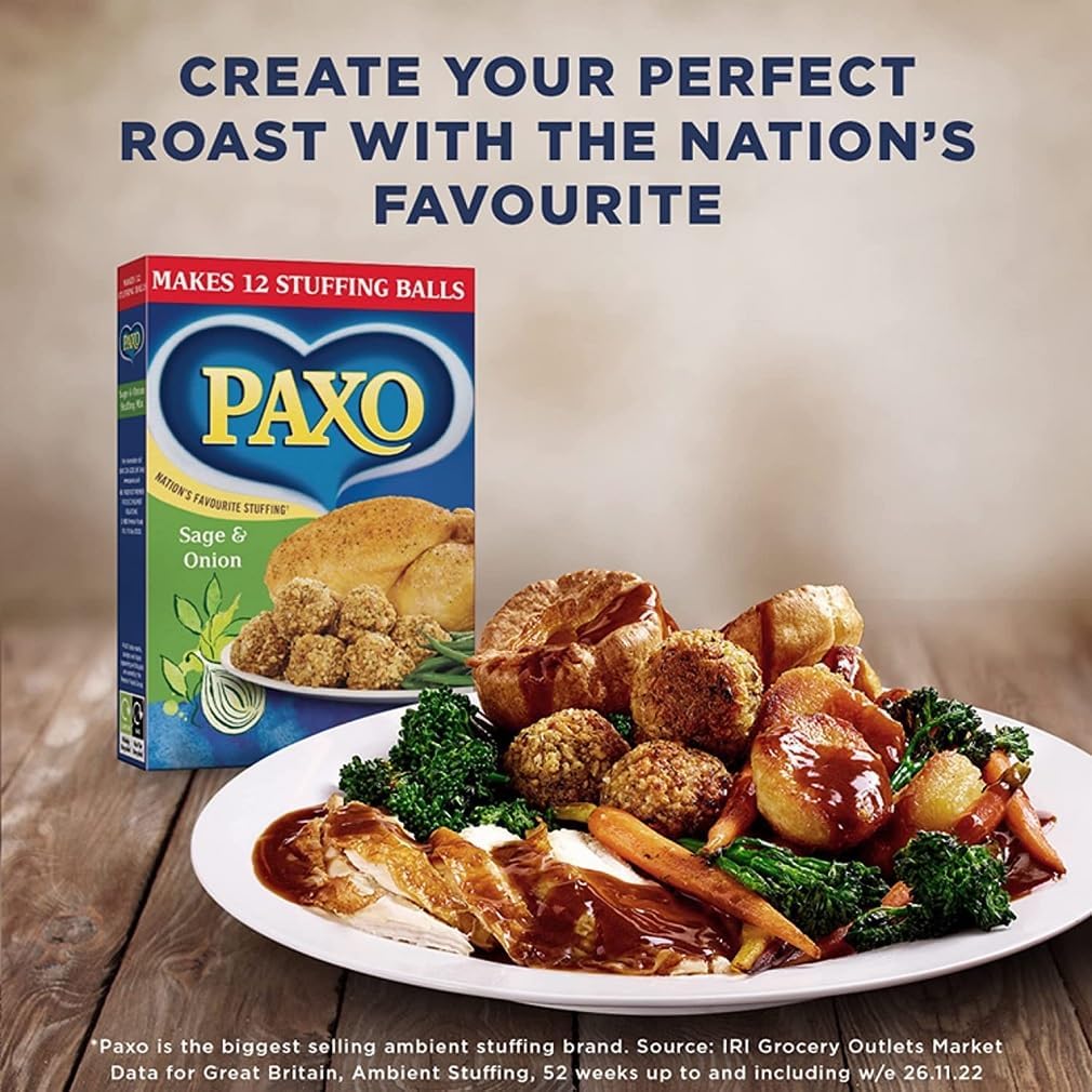 🌿 Paxo Sage and Onion Stuffing Mix 170g – Classic British Side