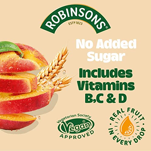 Robinsons Fruit & Barley Peach Squash 1L โ UK Soft Drink Concentrate, Buy British PH