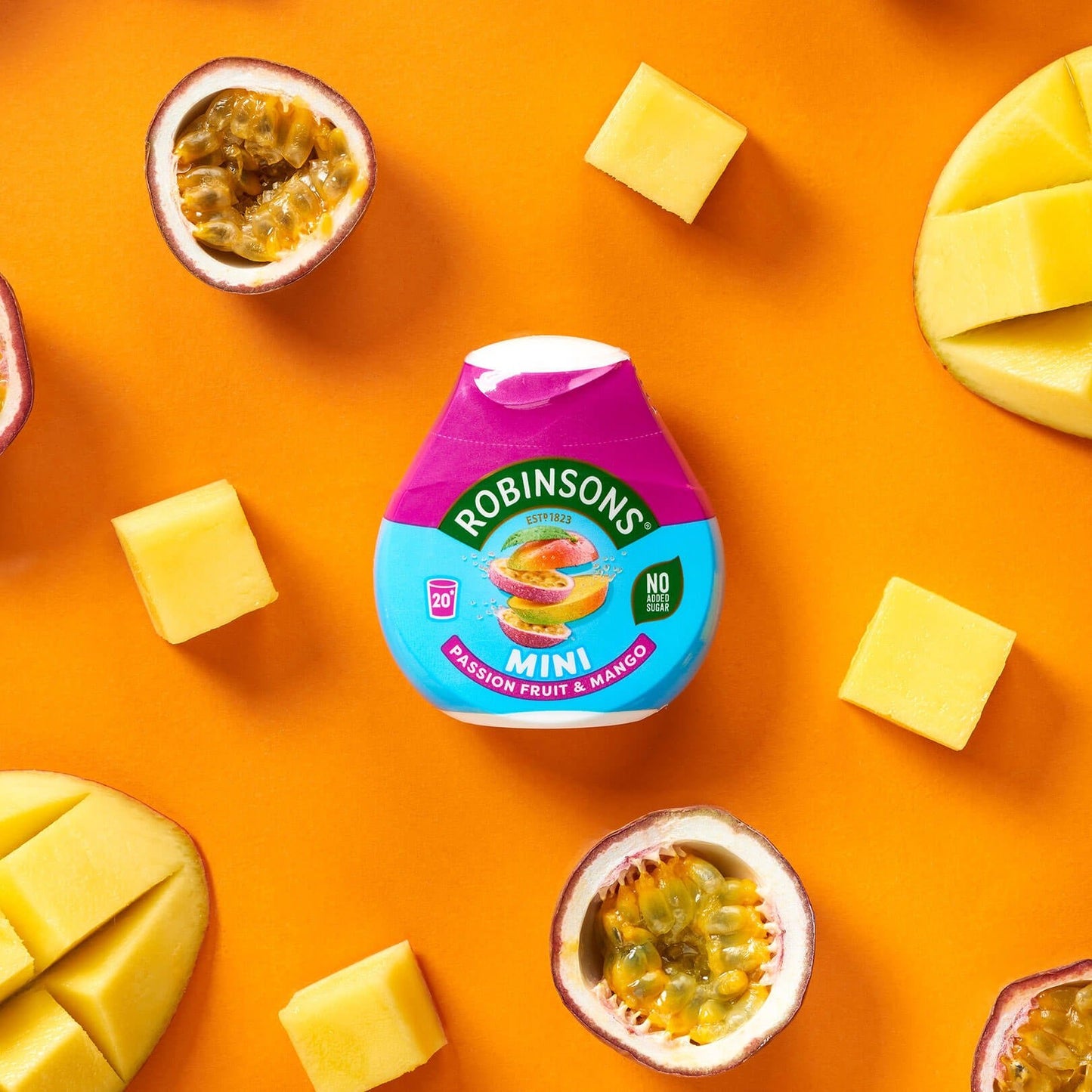 🥭 Robinsons Mini Passion Fruit & Mango Squash 66ml – Tropical British Refreshment