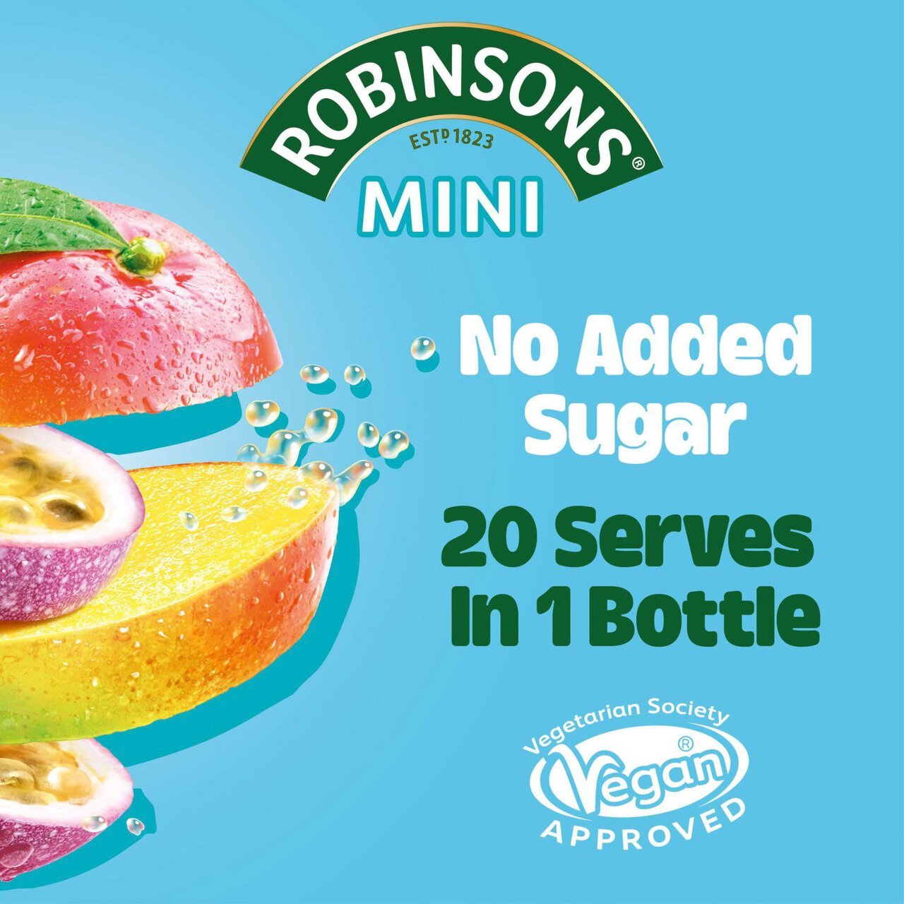 🥭 Robinsons Mini Passion Fruit & Mango Squash 66ml – Tropical British Refreshment