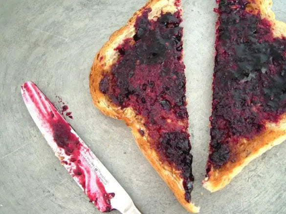 Blackcurrant Jam on Toast