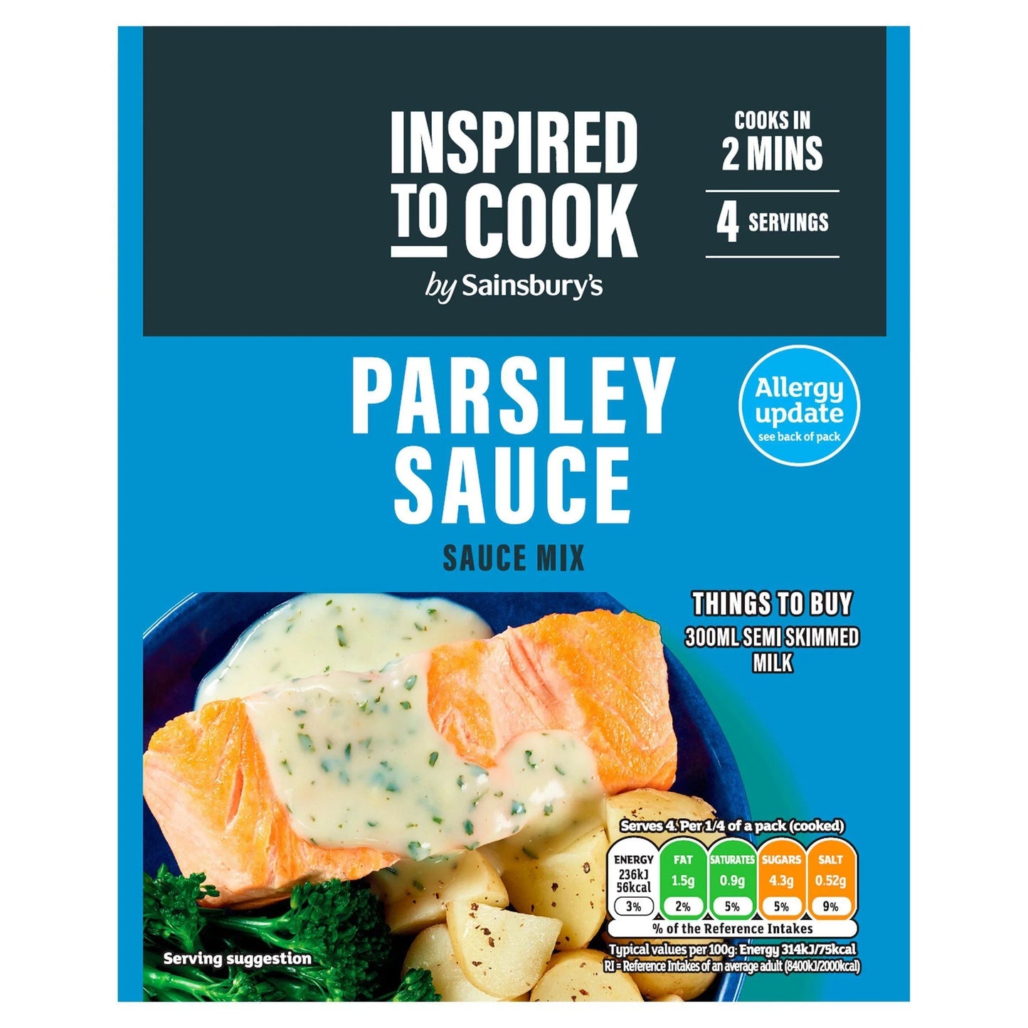🌿 Sainsbury’s Parsley Sauce Mix 20g – Classic British Sauce