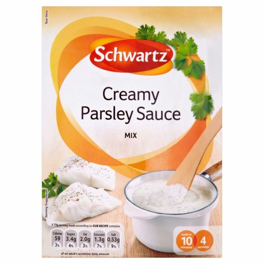 🌿 Schwartz Creamy Parsley Sauce Mix 26g – British Sauce Made Simple