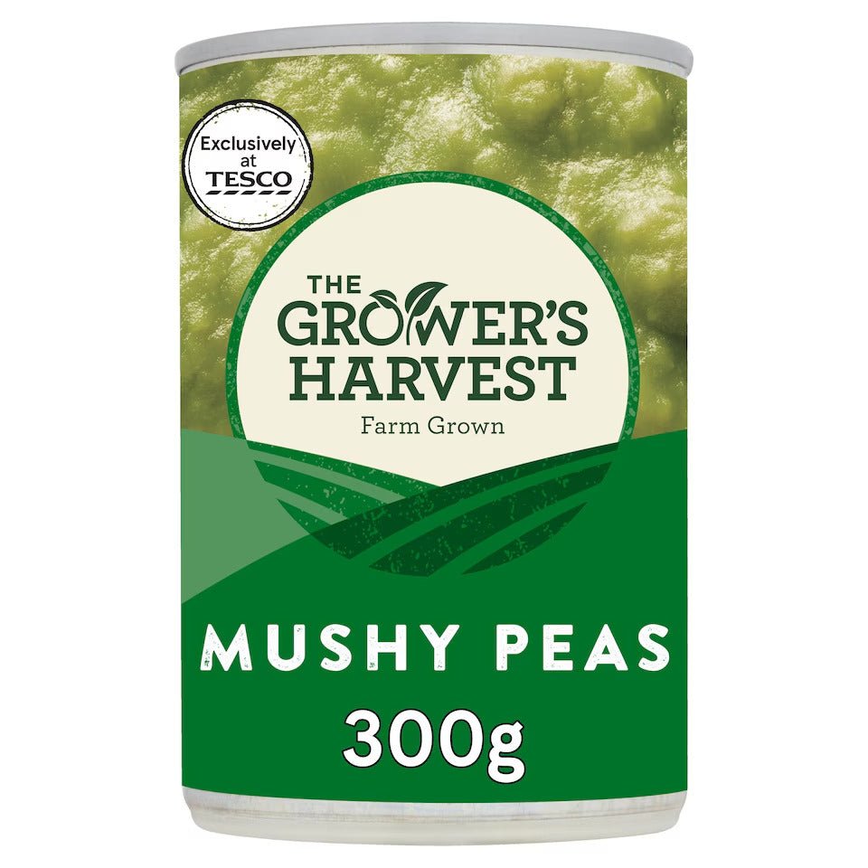 Tesco Mushy Peas 300g – British Tinned Peas for Fish & Chips, Buy British PH