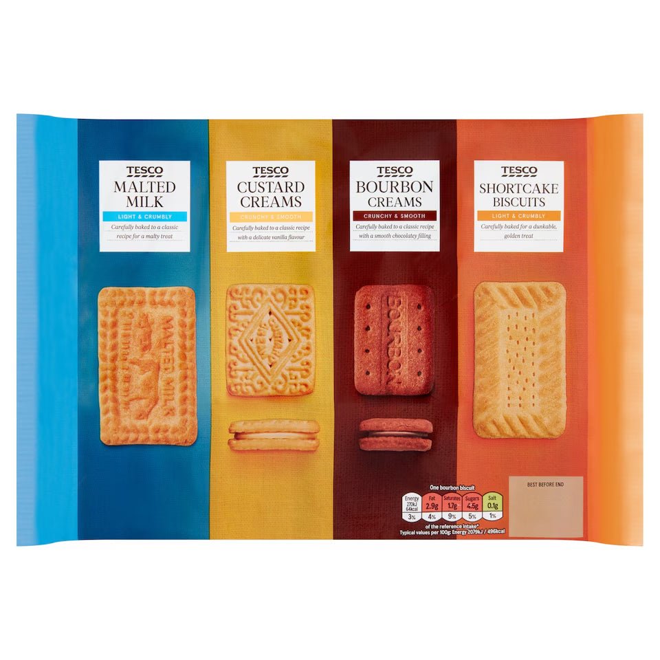 🍪 Tesco Variety Pack Biscuits 700g – Proper British Biscuit Assortment in One Handy Pack