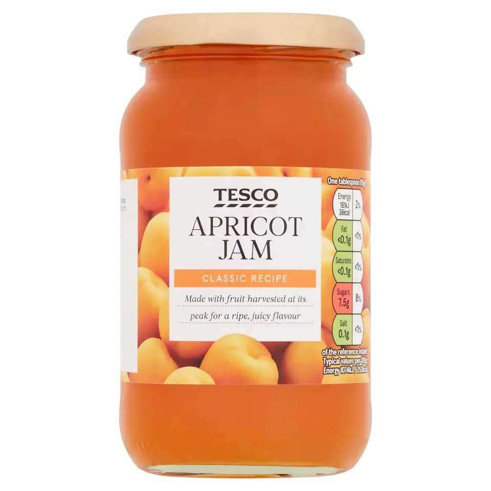 🍯 Tesco Apricot Jam 454g – Sweet British Classic