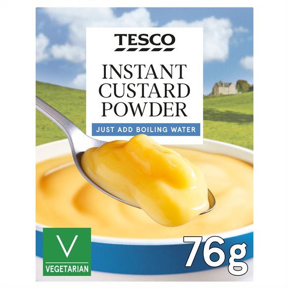 Tesco Instant Custard Mix 76g – British Dessert Sauce Sachet, Buy British PH