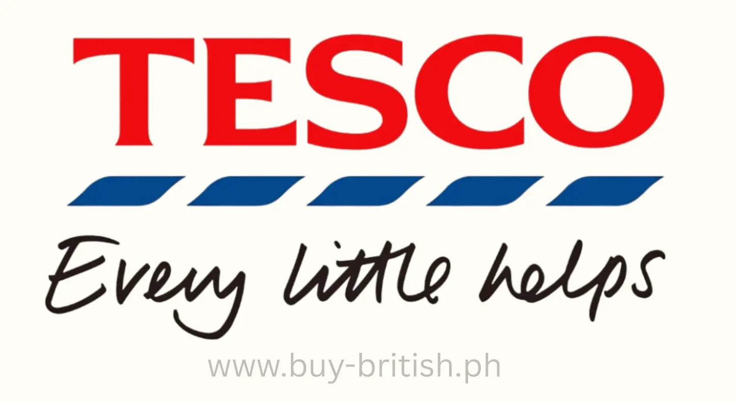 Tesco logo with tagline 'Every little helps' on a white background