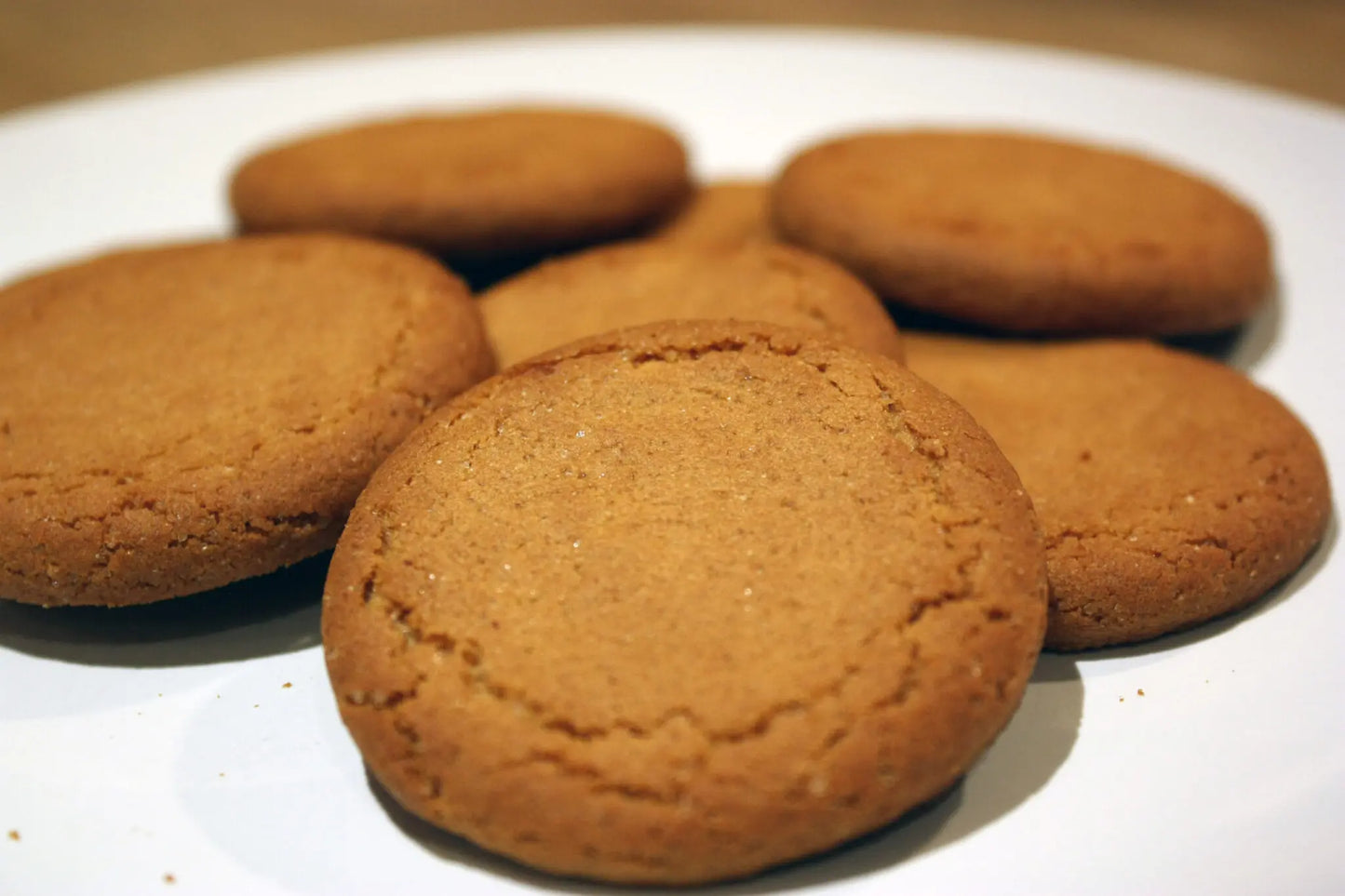 Cookies on a white plate