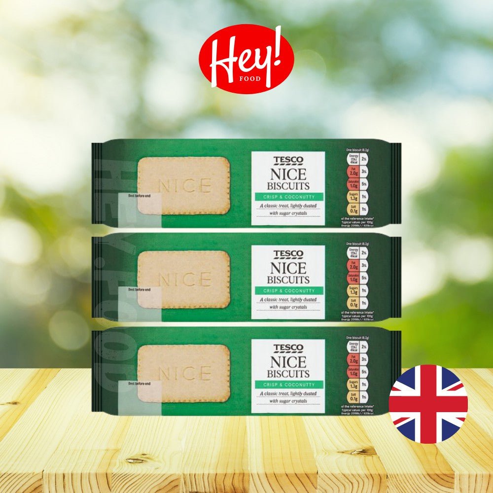 Tesco Nice Biscuits 200g – British Coconut Biscuit Pack, Buy British PH