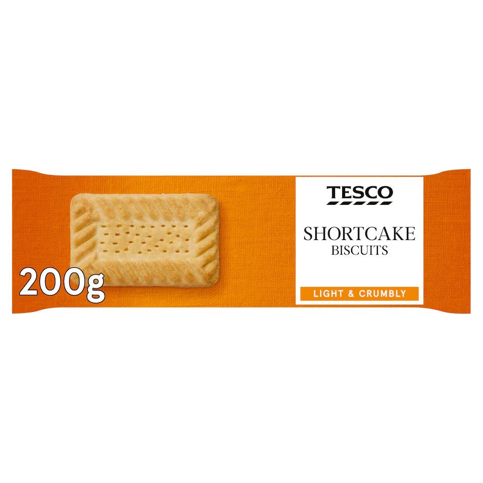 🍪 Tesco Shortcake Biscuits 200g – Buttery British Tea-Time Classic