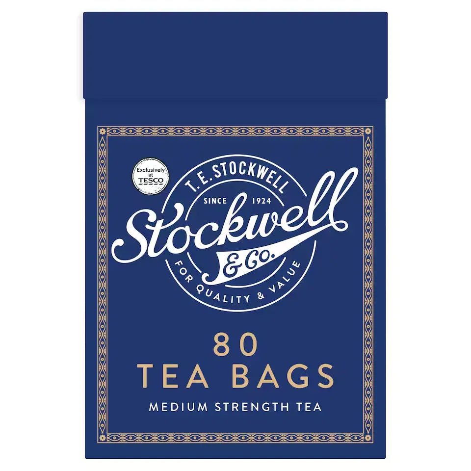 🍵 Tesco Stockwell & Co 80 Tea Bags 200g – Classic British Tea at Great Value