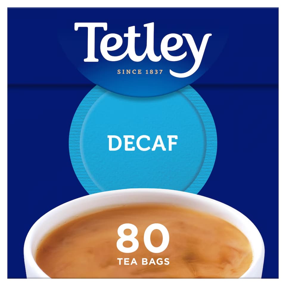 🍵 Tetley Decaf Tea Bags 80 – Smooth British Decaffeinated Tea
