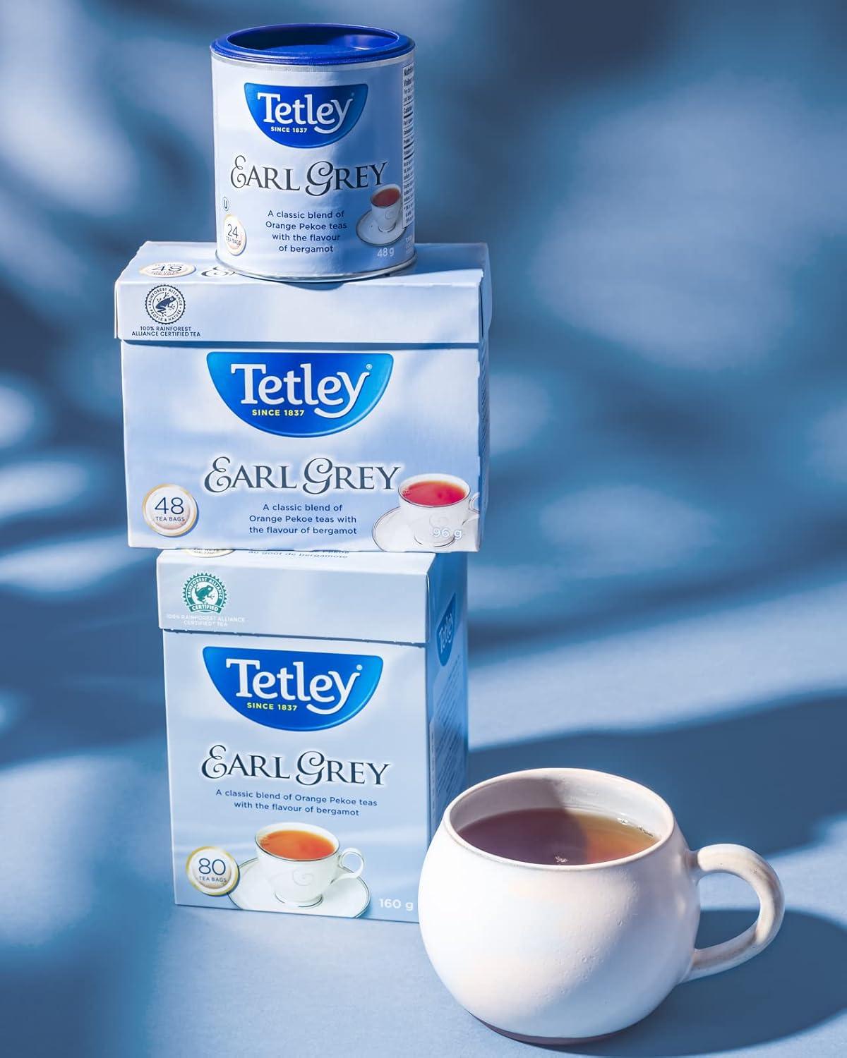 🍵 Tetley Original Earl Grey 125g – Fragrant British Classic with a Citrus Twist