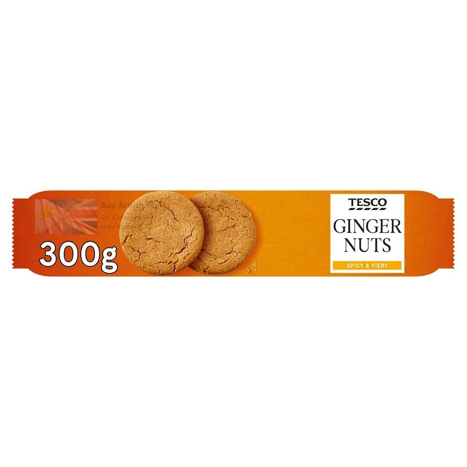 Tesco Ginger Nuts 300g – British Spicy Biscuits Pack, Buy British PH