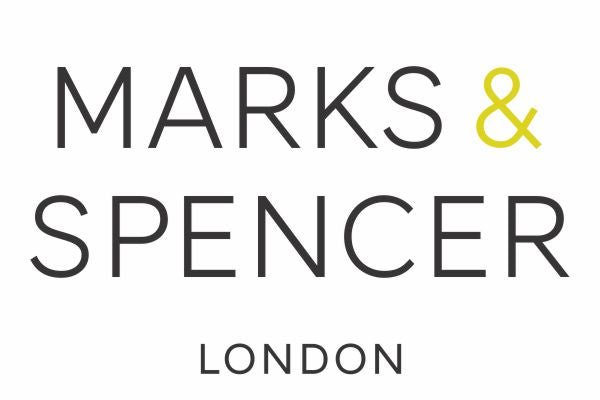 Marks & Spencer logo with 'LONDON' text on a white background
