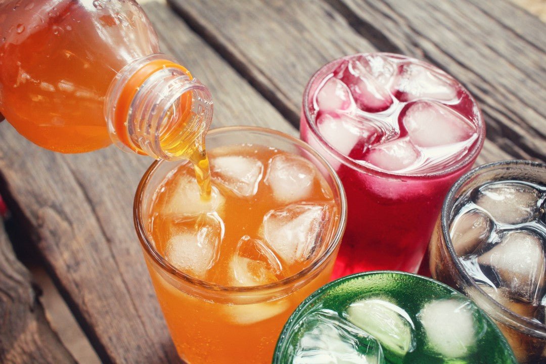 British cold drinks including squash and fizzy favourites