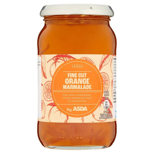 ASDA Tangy Fine Cut Orange Marmalade 454g – British Breakfast Spread, Buy British PH