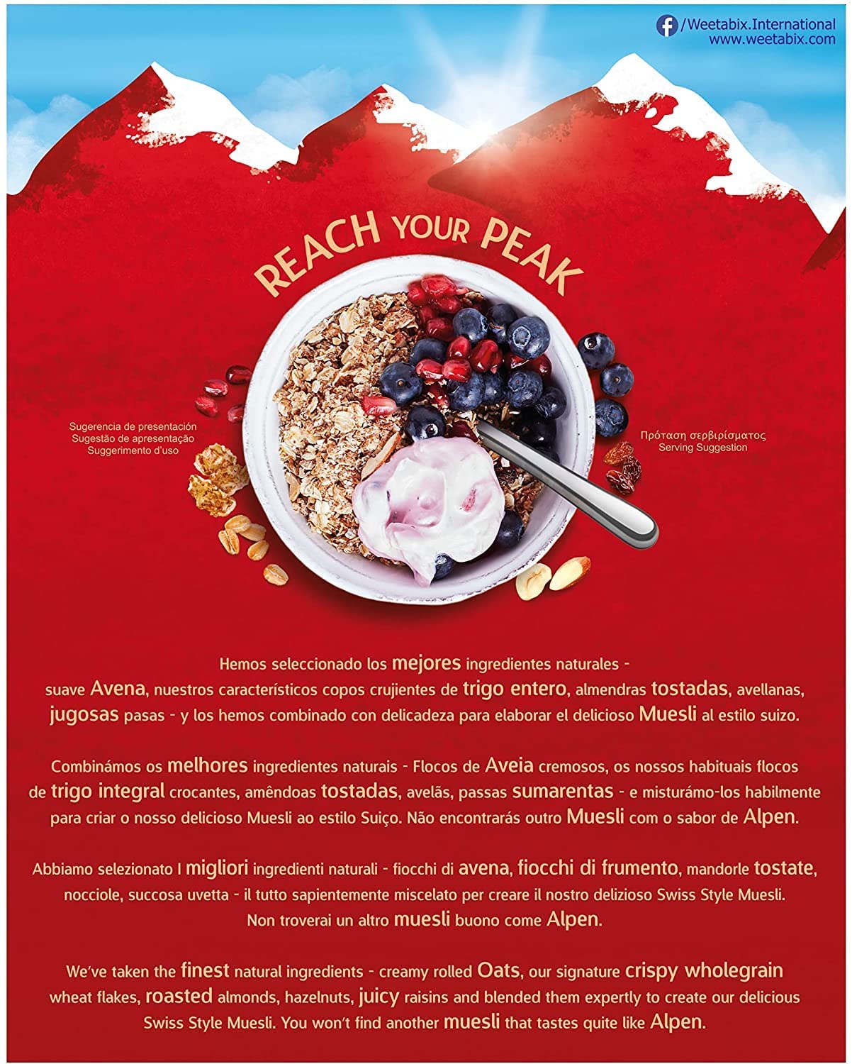 🥣 Alpen Muesli Original 550g – Wholesome British Breakfast Blend