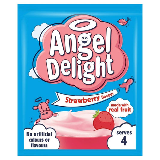 Angel Delight Strawberry 59g – British Whipped Dessert, Buy British PH