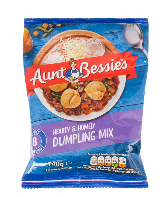 🥟 Aunt Bessie’s Dumpling Mix 140g – Classic British Stew Dumplings