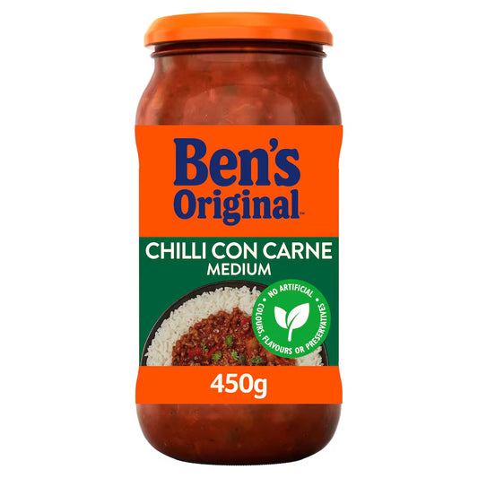 Jar of Ben's Original Chilli Con Carne Medium on a white background