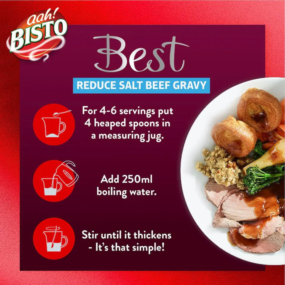 Bisto Best Beef Gravy Granules 25% Less Salt 230g How to Make