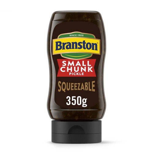 Branston Squeezy Small Chunk Pickle 350g – British Pickle Bottle, Buy British PH