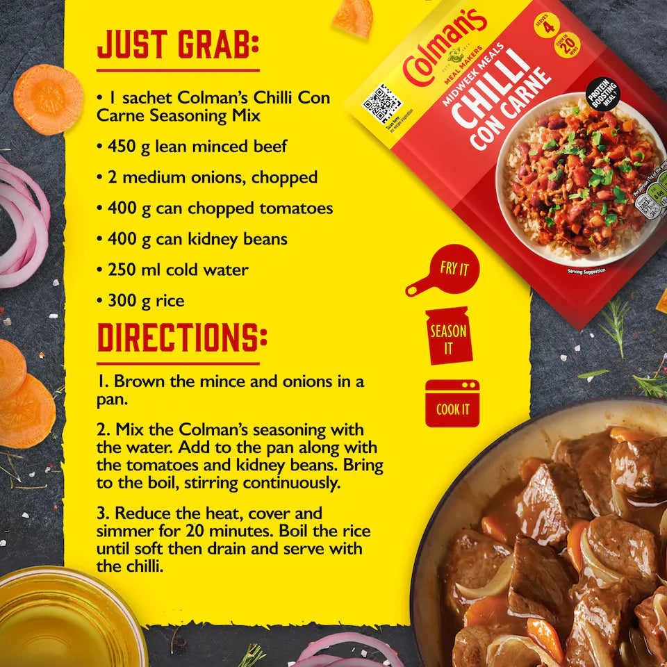 Colman's Chilli Con Carne Recipe Idea